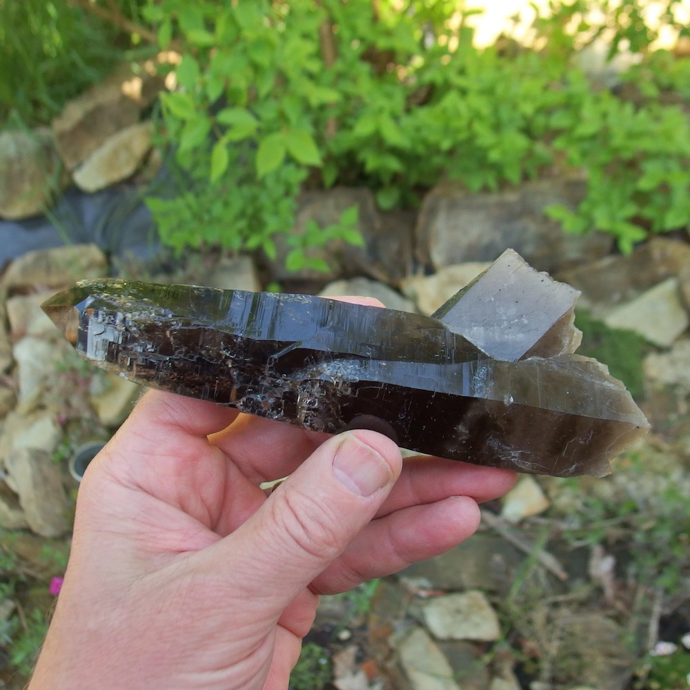 Magnifique quartz fumé de qualité « AA », cristal cathédrale, Strzegom, Pologne